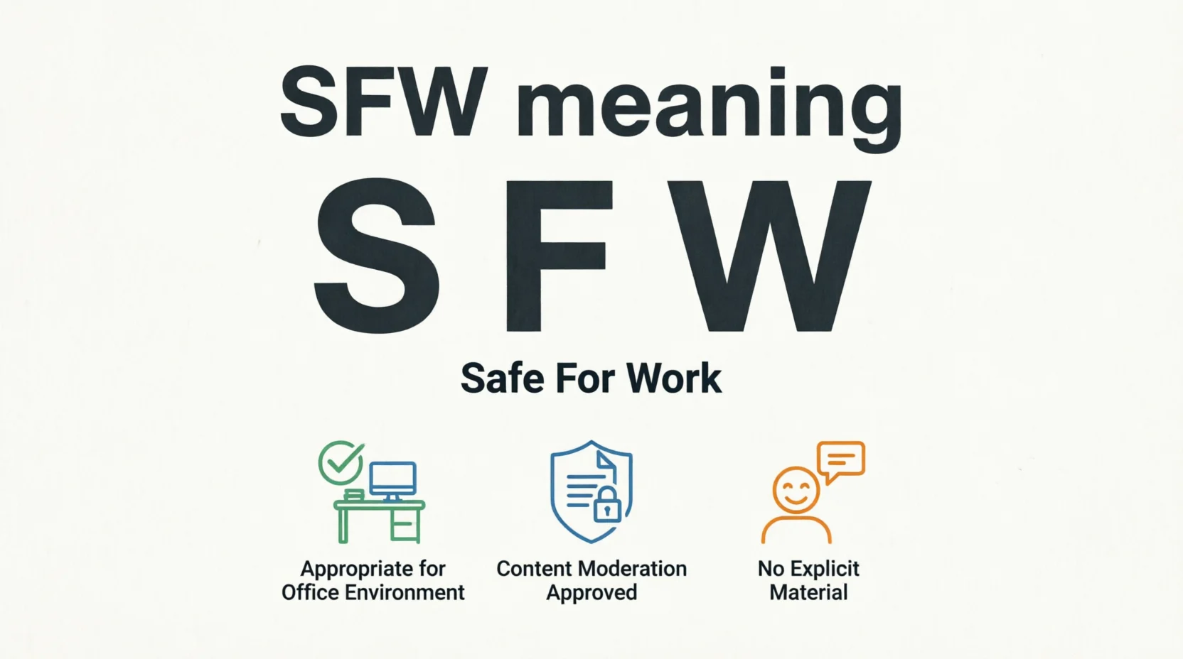 What Does SFW Meaning in Text Real Meaning