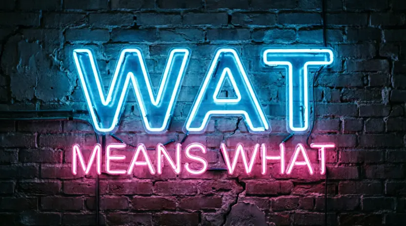 What Does “Wat” Mean in Text?