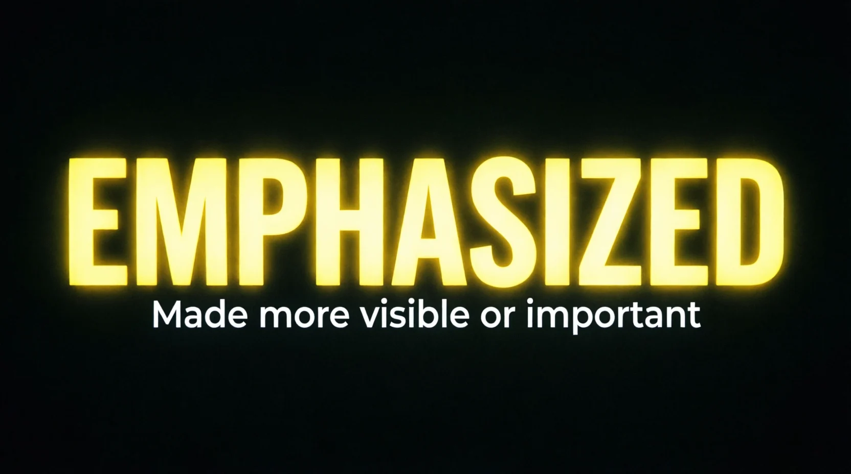 emphasized meaning